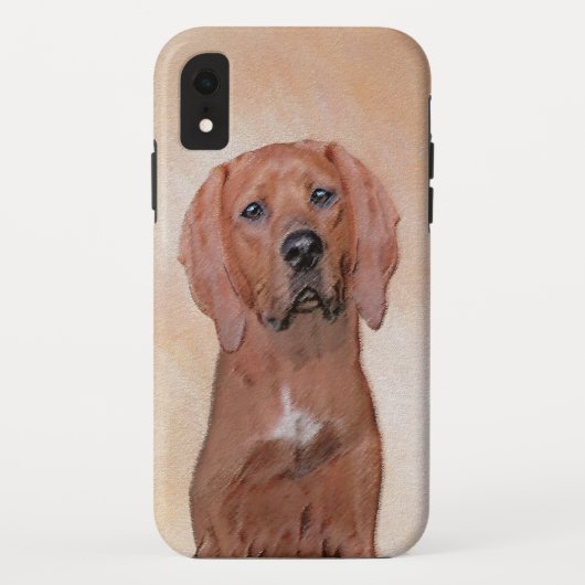Redbone Coonhound-schildering - Kute Original Dog  Case-Mate iPhone Case (Achterkant)
