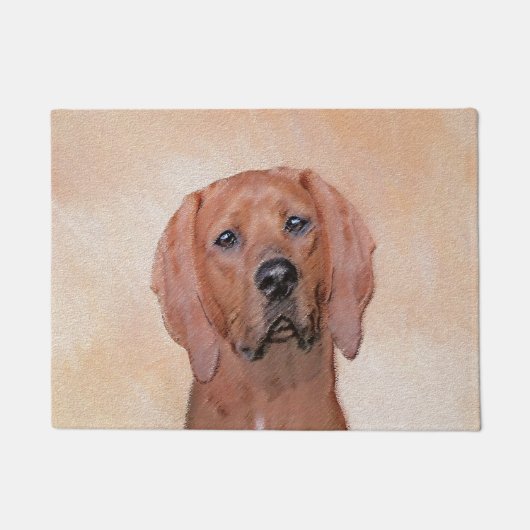 Redbone Coonhound-schildering - Kute Original Dog  Deurmat (Voorkant)