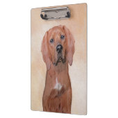 Redbone Coonhound-schildering - Kute Original Dog Klembord (Links)