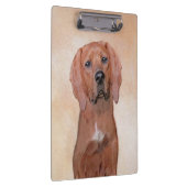 Redbone Coonhound-schildering - Kute Original Dog Klembord (Rechts)