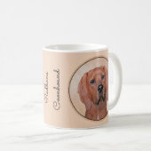 Redbone Coonhound-schildering - Kute Original Dog  Koffiemok (Voorkant rechts)