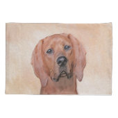 Redbone Coonhound-schildering - Kute Original Dog  Kussensloop (Achterkant)