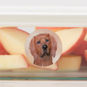 Redbone Coonhound-schildering - Kute Original Dog  Labels (Aangebracht)