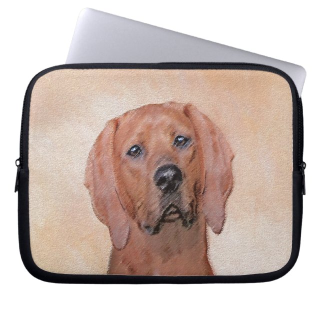 Redbone Coonhound-schildering - Kute Original Dog  Laptop Sleeve (Voorkant)