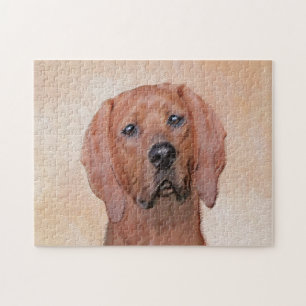 Redbone Coonhound-schildering - Kute Original Dog  Legpuzzel