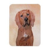 Redbone Coonhound-schildering - Kute Original Dog  Magneet (Verticaal)