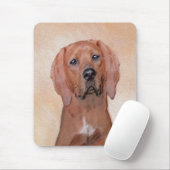 Redbone Coonhound-schildering - Kute Original Dog  Muismat (Met muis)