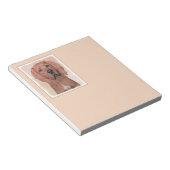 Redbone Coonhound-schildering - Kute Original Dog Notitieblok (Schuin)