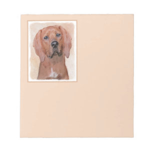 Redbone Coonhound-schildering - Kute Original Dog  Notitieblok