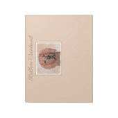 Redbone Coonhound-schildering - Kute Original Dog Notitieblok (Linkerzijde)