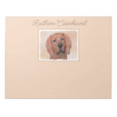 Redbone Coonhound-schildering - Kute Original Dog  Notitieblok (Voorkant)
