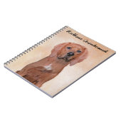 Redbone Coonhound-schildering - Kute Original Dog Notitieboek (Linkerzijde)
