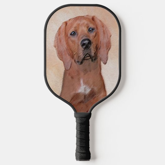Redbone Coonhound-schildering - Kute Original Dog Pickleball Paddle (Voorkant)