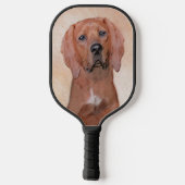Redbone Coonhound-schildering - Kute Original Dog Pickleball Paddle (Achterkant)