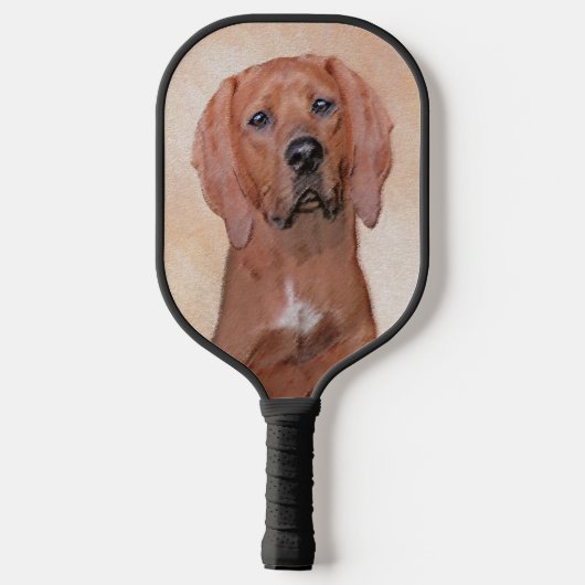 Redbone Coonhound-schildering - Kute Original Dog Pickleball Paddle (Achterkant)