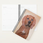 Redbone Coonhound-schildering - Kute Original Dog Planner (Display)
