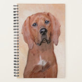 Redbone Coonhound-schildering - Kute Original Dog Planner (Voorkant)