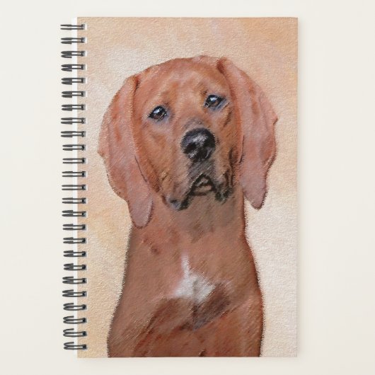 Redbone Coonhound-schildering - Kute Original Dog Planner (Voorkant)