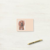 Redbone Coonhound-schildering - Kute Original Dog  Post-it® Notes (Op bureau)