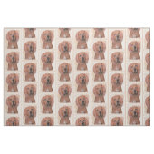 Redbone Coonhound-schildering - Kute Original Dog Stof (Fat Quarter)
