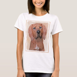 Redbone Coonhound-schildering - Kute Original Dog T-shirt