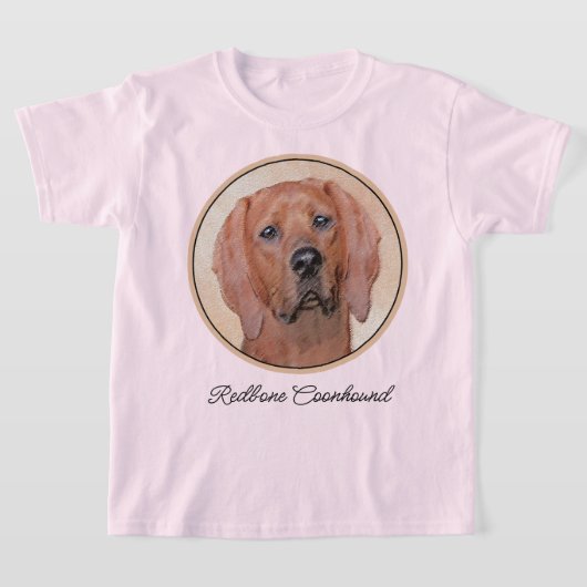 Redbone Coonhound-schildering - Kute Original Dog  T-shirt (Laagn)