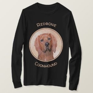 Redbone Coonhound-schildering - Kute Original Dog T-shirt