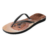 Redbone Coonhound-schildering - Kute Original Dog  Teenslippers (Schuin)