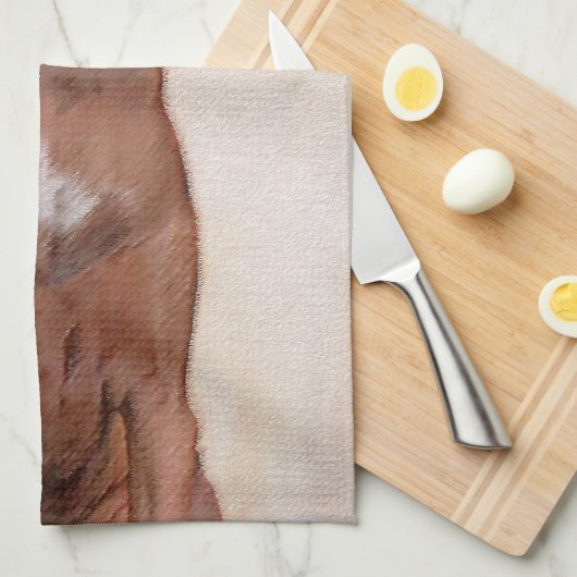 Redbone Coonhound-schildering - Kute Original Dog Theedoek (Quarter Fold)