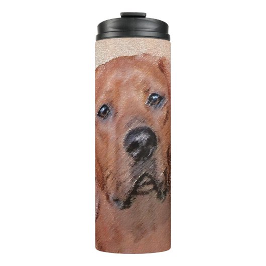 Redbone Coonhound-schildering - Kute Original Dog Thermosbeker (Voorkant)