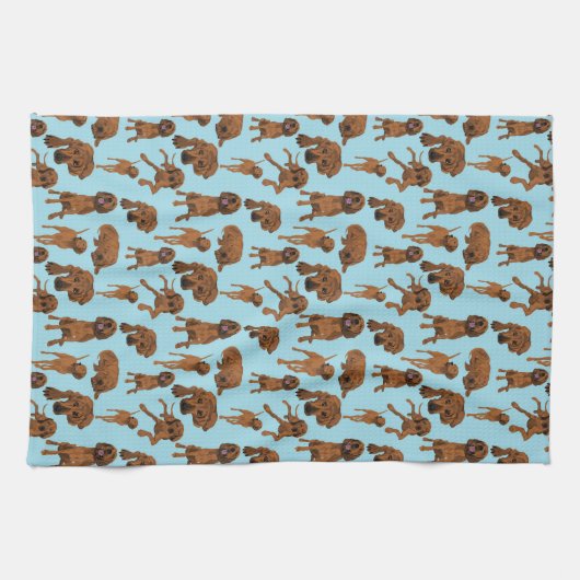 Redbone Coonhound Theedoek (Horizontaal)