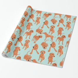 Redbone Coonhound Wrapping paper Cadeaupapier