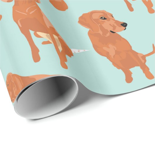 Redbone Coonhound Wrapping paper Cadeaupapier (Rol Hoek)