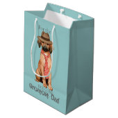 Redbone Dad Medium Gift Bag Cadeauzakje (Achterkant Gekanteld)