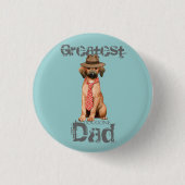 Redbone Dad Pinback Button (Voorkant)