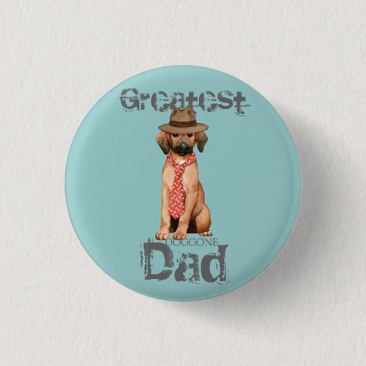 Redbone Dad Pinback Button (Voorkant)