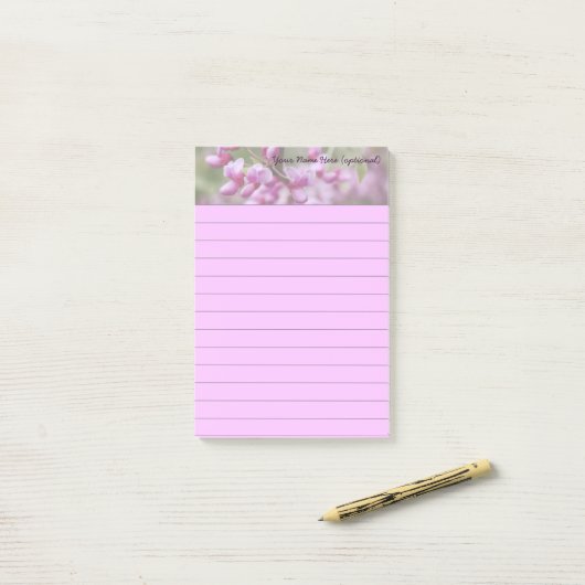 Redbud Blossom Post-it® Notes (Op bureau)