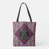 Redbud Branches Budda Flower Quote Tote Bag (Achterkant)