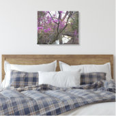 Redbud Bridge Canvas Afdruk (Insitu (Slaapkamer))
