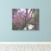 Redbud Bridge Canvas Afdruk (Insitu (Houten vloer))