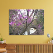 Redbud Bridge Canvas Afdruk (Insitu (Woonkamer))
