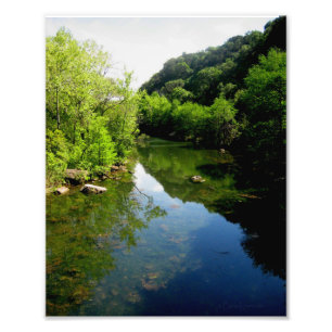 Redbud Isle op Ladybird Lake in Austin Texas Foto Afdruk