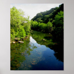 Redbud Isle op Ladybird Lake in Austin Texas Poster
