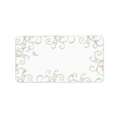 Redbud Swirl-kerstcadeautjes Labels (Voorkant)