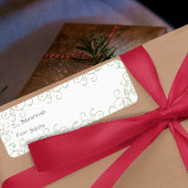 Redbud Swirl-kerstcadeautjes Labels