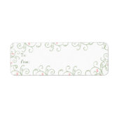 Redbud Swirl-kerstcadeautjes Labels (Voorkant)