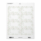 Redbud Swirl-kerstcadeautjes Labels (Full Sheet)