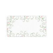 Redbud Swirl-kerstlabels Etiket (Voorkant)