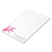 Redbud Tree Branch in Full Bloom-blocnote met lijn Notitieblok (Schuin)