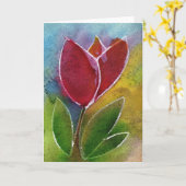 RedBuddy-briefkaart Kaart (Gele Bloem)